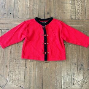 Gymboree rainbow tag waffle knit velvet Scotty dog cardigan sweater